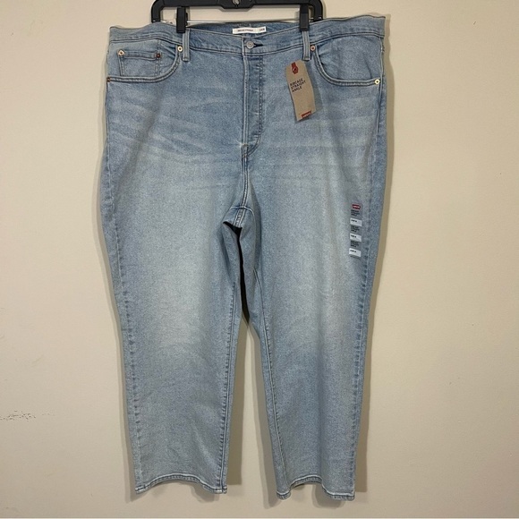 Levi’s rib cage straight blue jeans NWT women’s size 24W - Picture 2 of 10